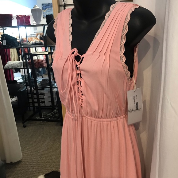 LAST VERY ONE 💕Pink Midi Slip Dress💕 - Picture 5 of 6